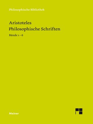 cover image of Philosophische Schriften. Bände 1-6